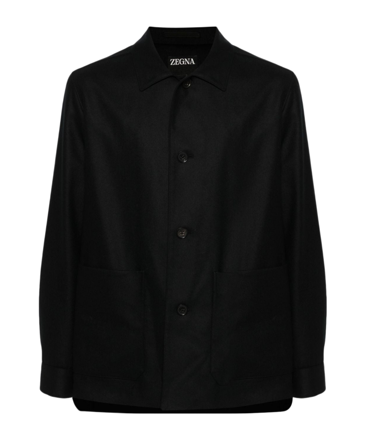 Shop Zegna Alpe Shirt Jacket In Black