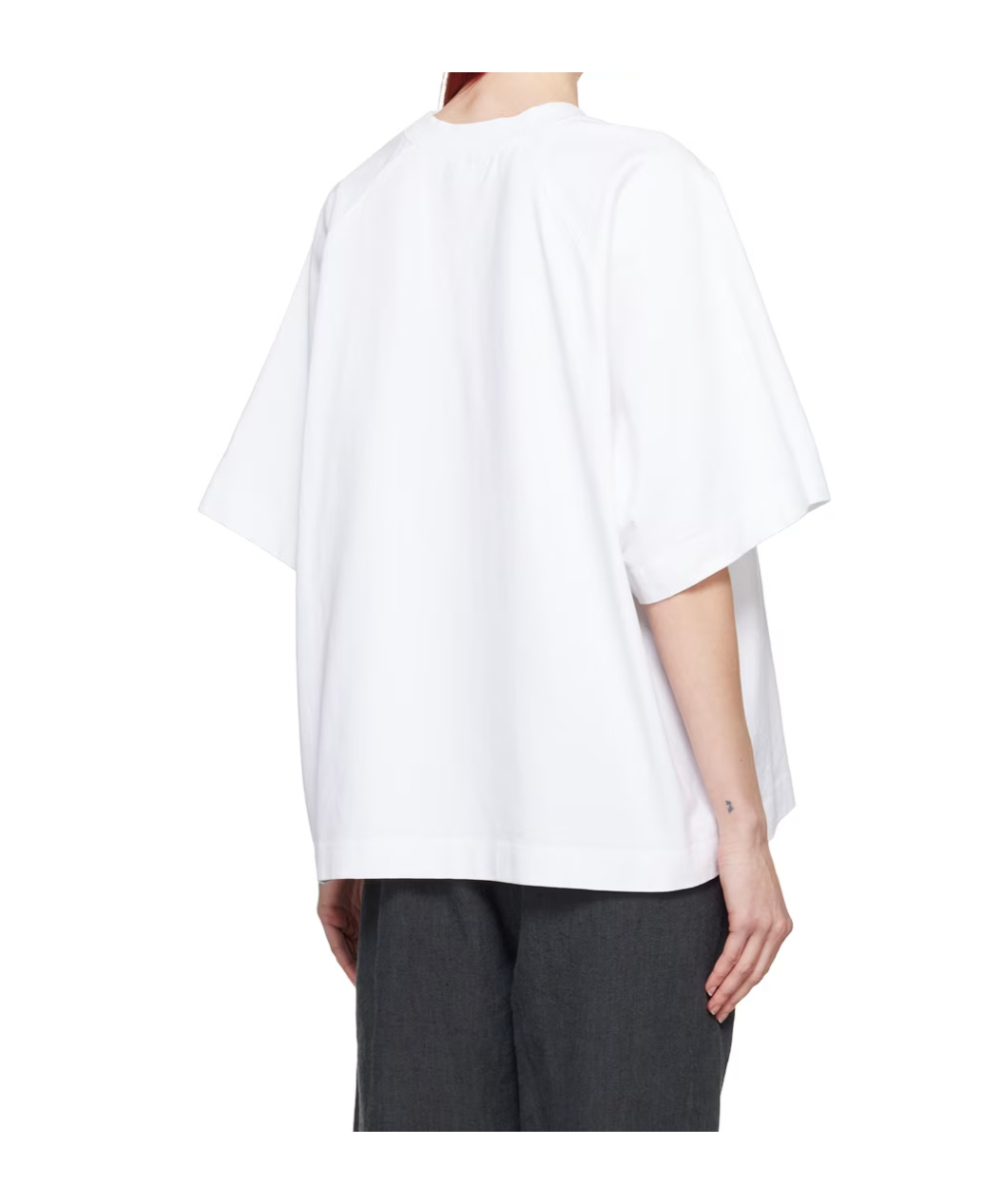 Studio Nicholson Item O-neck Short-sleeved T-shirt In White