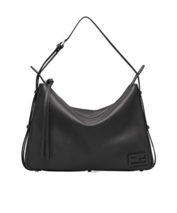 Fendi Simply  Large Shoulder Bag In Black