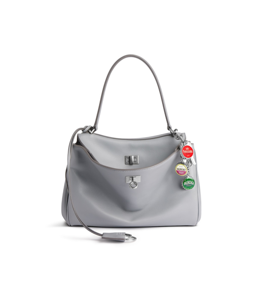 Balenciaga Men's Charm/keychain Bottle Caps In Silver/multicolor