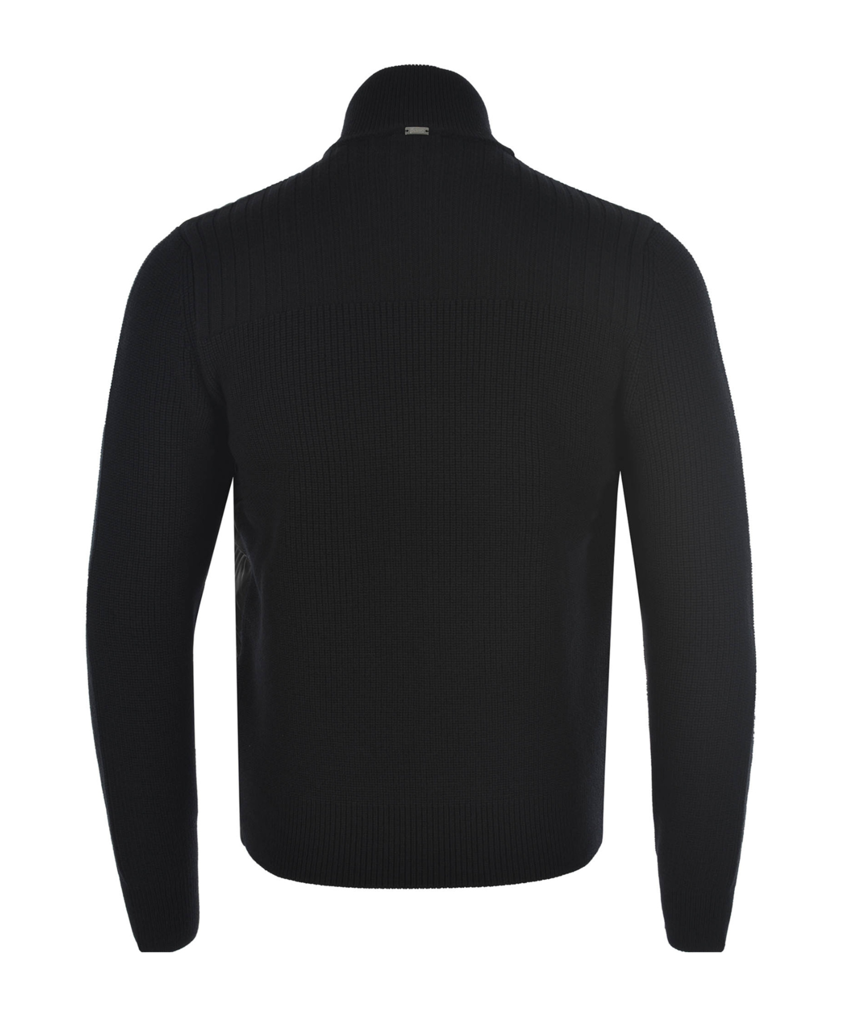 Herno Men Knitted And Padded Cardigan In Black