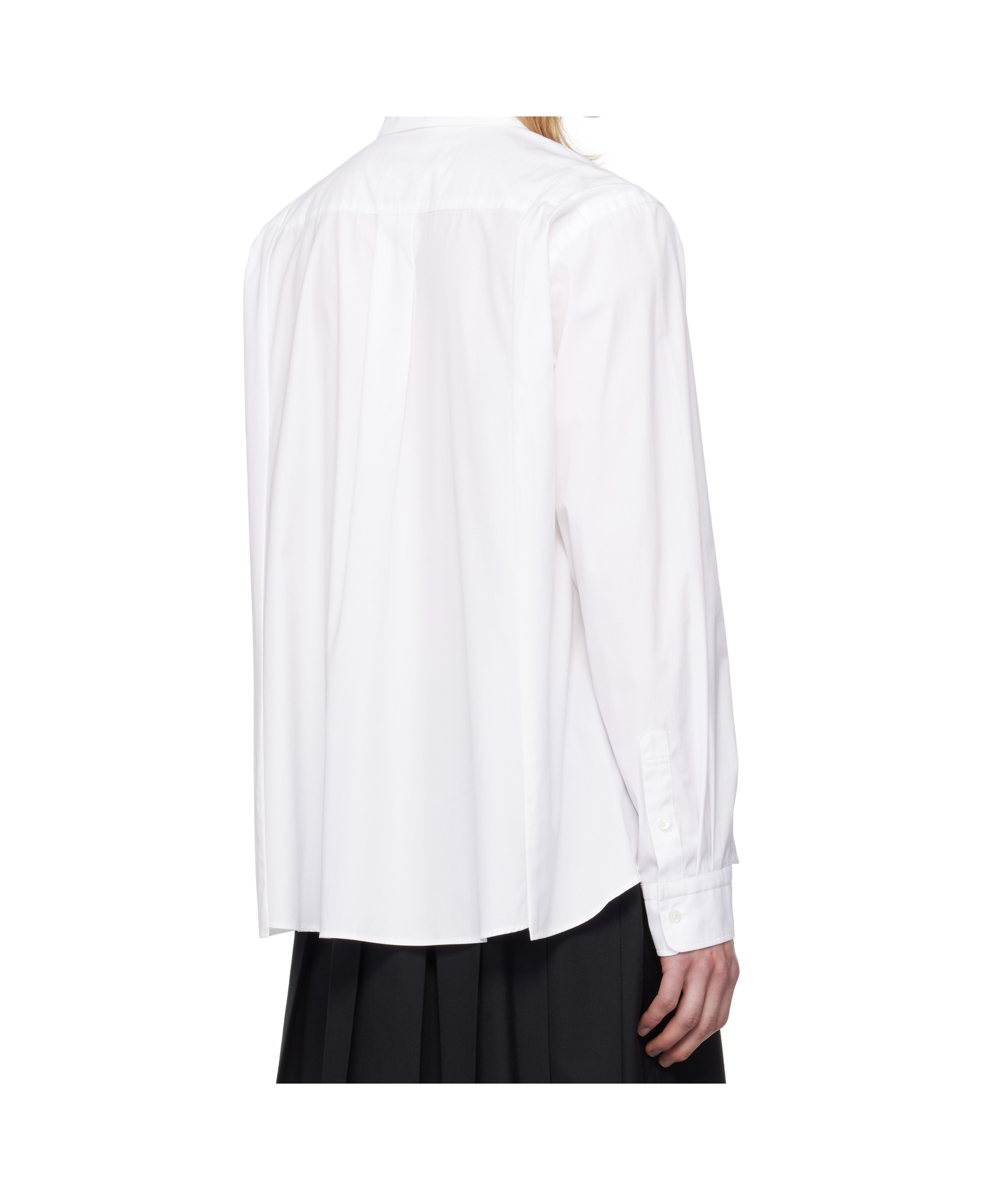 Sacai Cotton Poplin Shirt In White