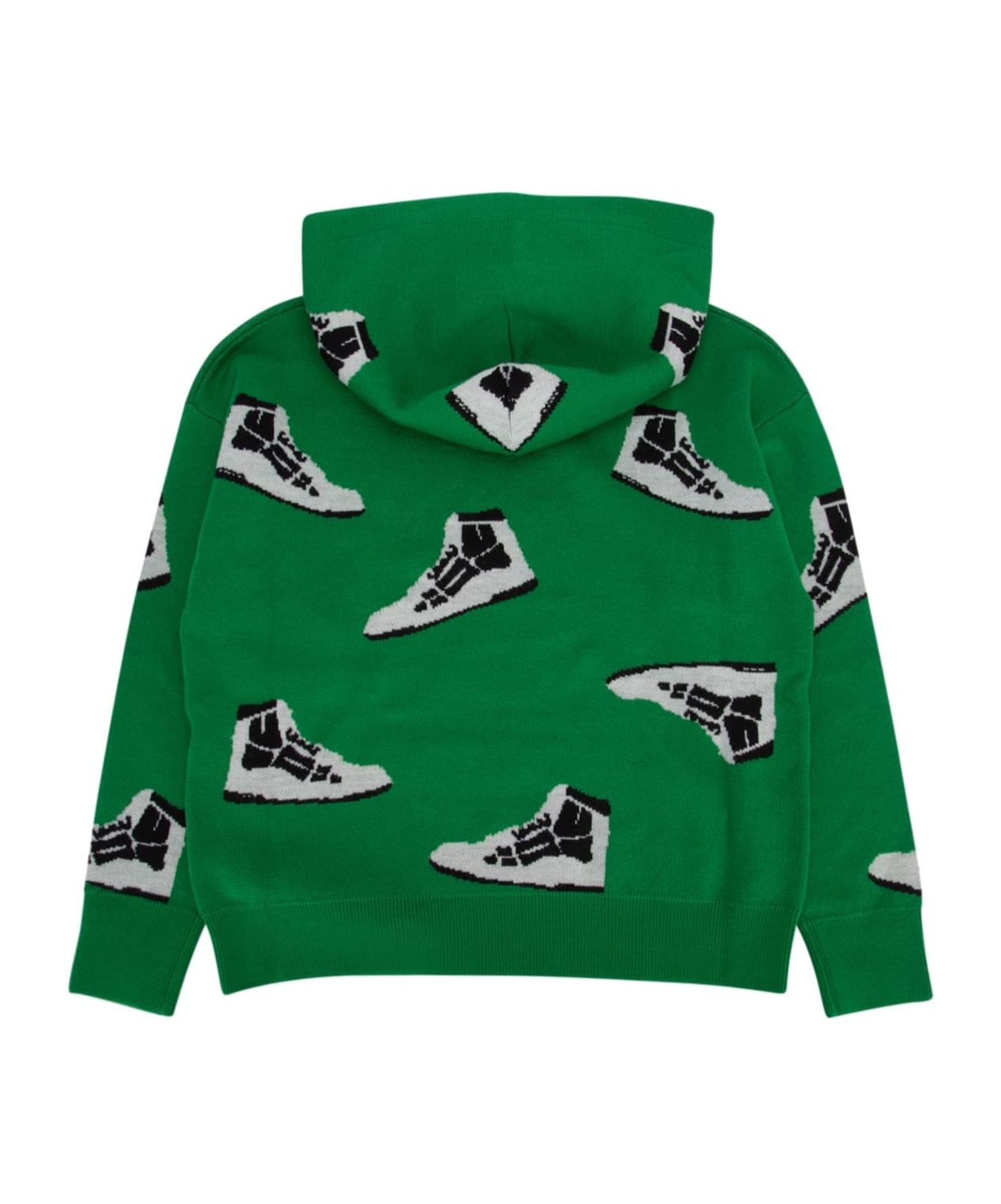 Amiri Long-sleeved Hooded Hoodie In Green