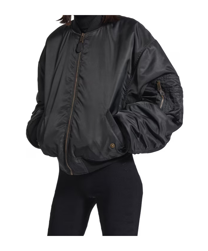 Balenciaga Women's Standard Bomber Jacket In Black In Black