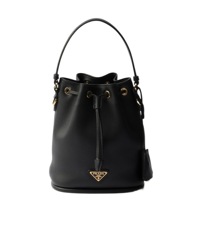 Prada Borsa A Secchiello Re-edition 1978 In Re-nylon Nero Donna In Black