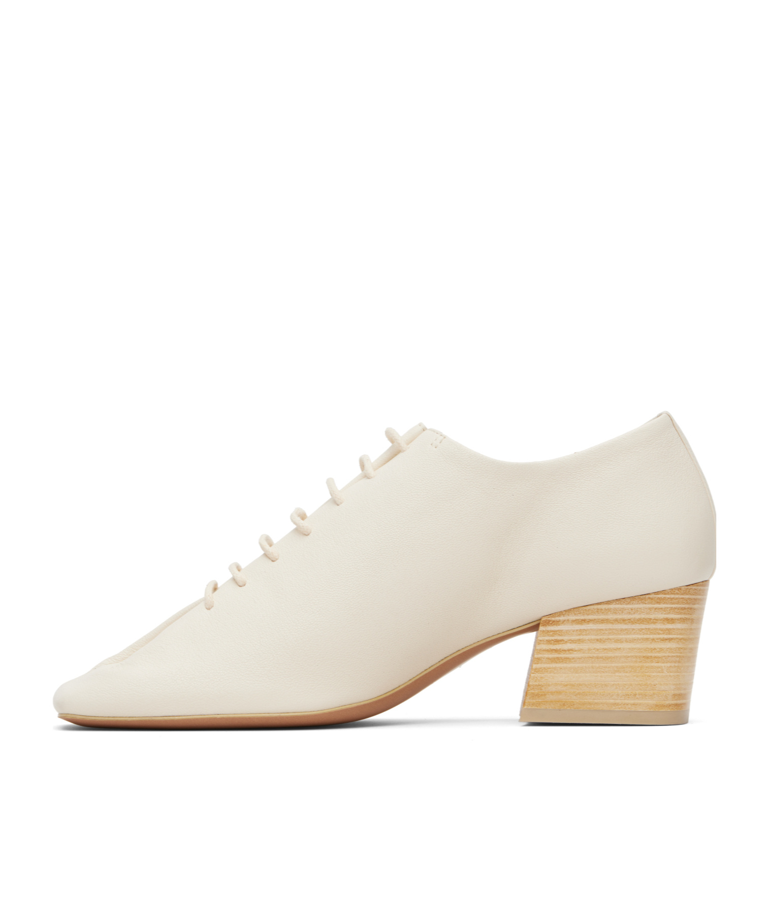 Lemaire Off-white Souris Classic 55 Derby Heels In White