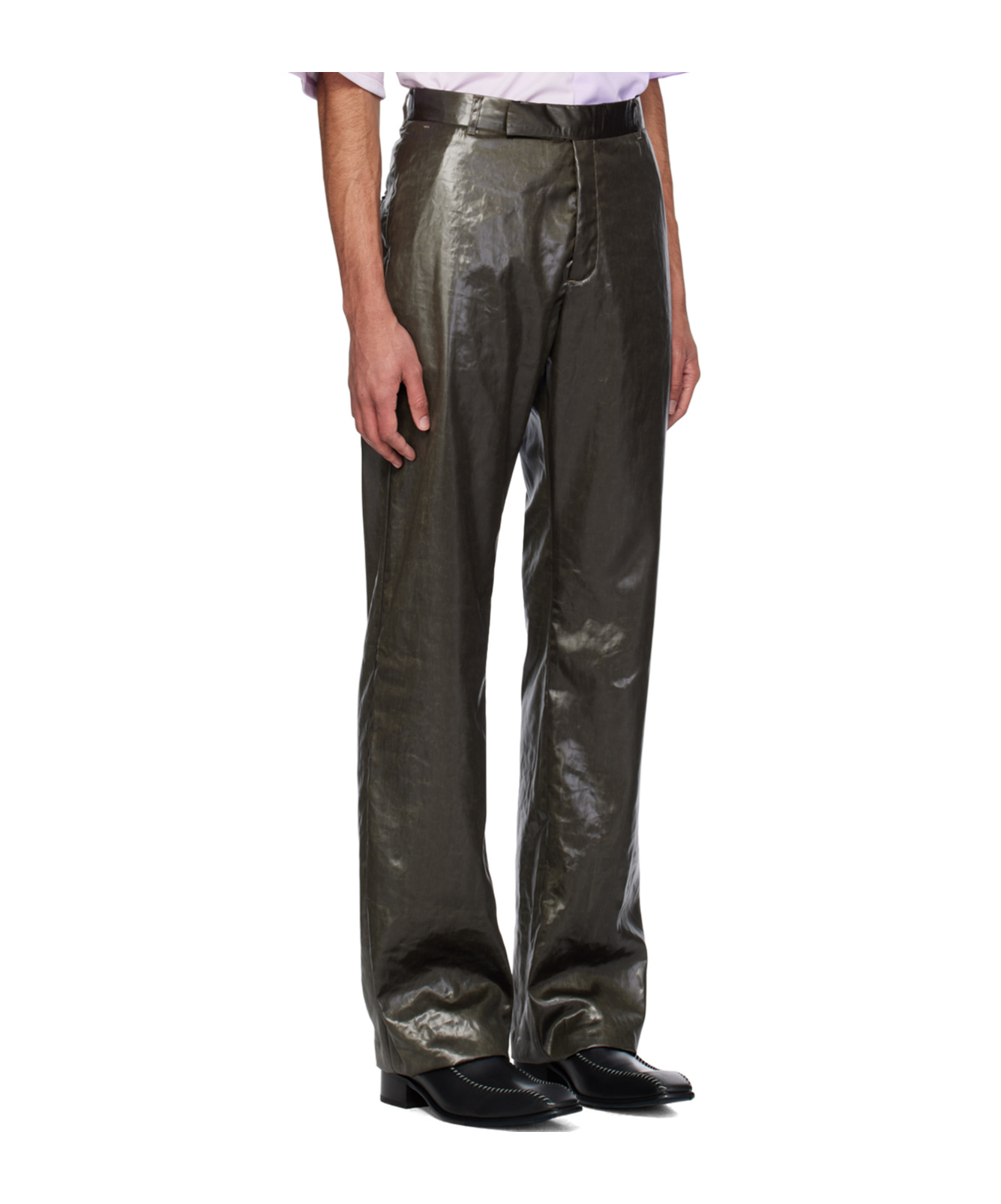 Martine Rose Mid-rise Straight-leg Trousers In Black