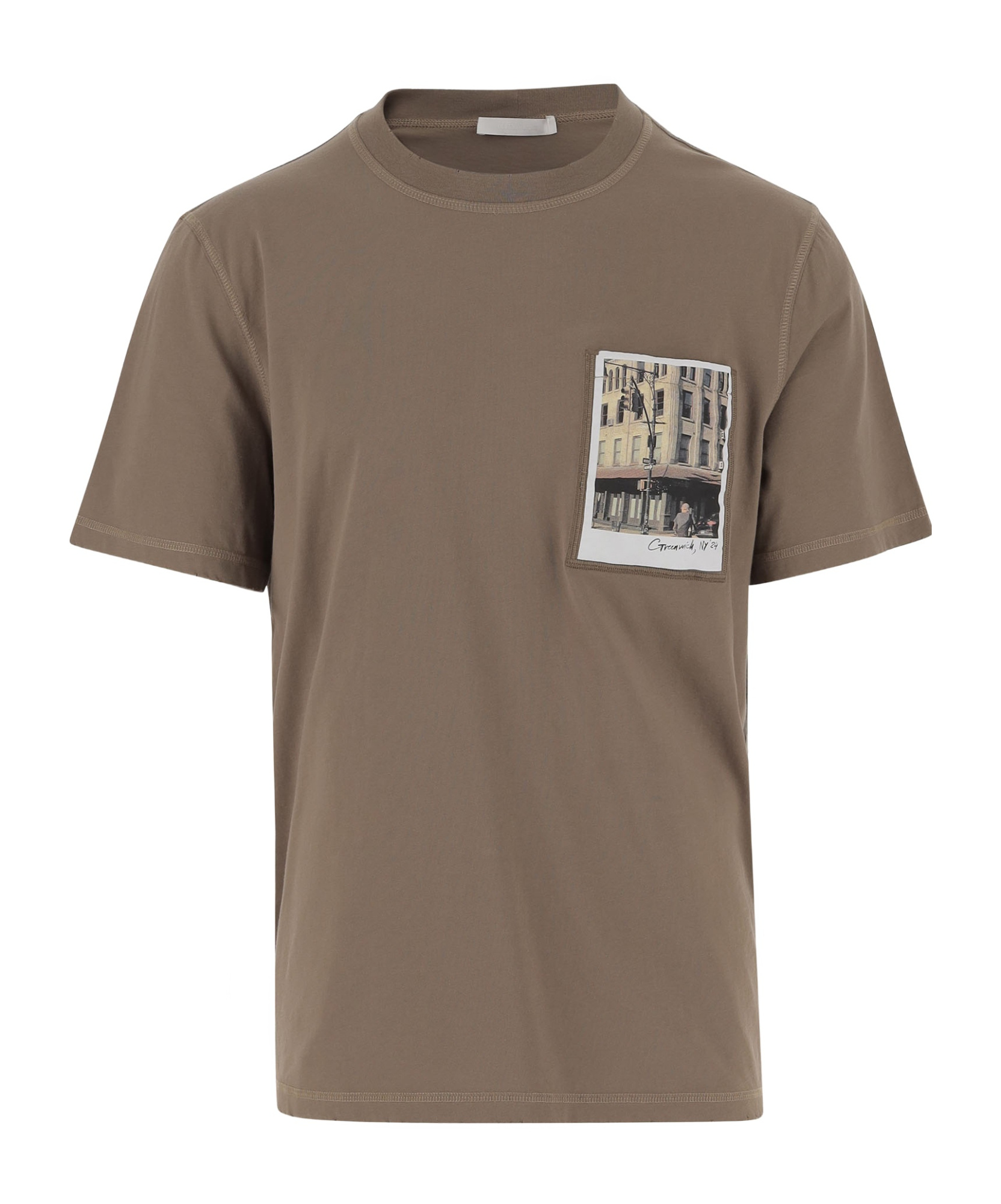 Helmut Lang Postcard T-shirt In Brown