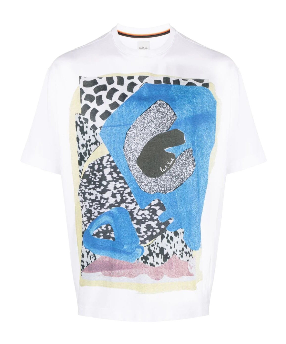 Shop Paul Smith Graphic-print Cotton T-shirt In White