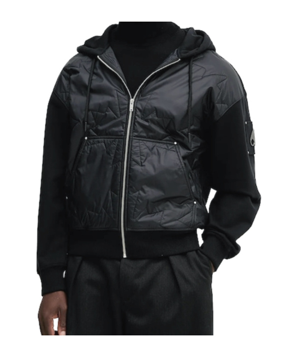 Moose Knuckles Long-sleeved Casual Jacket In Black