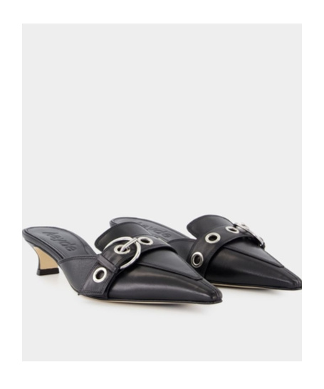 Shop Aeyde Danielle Mules In Black