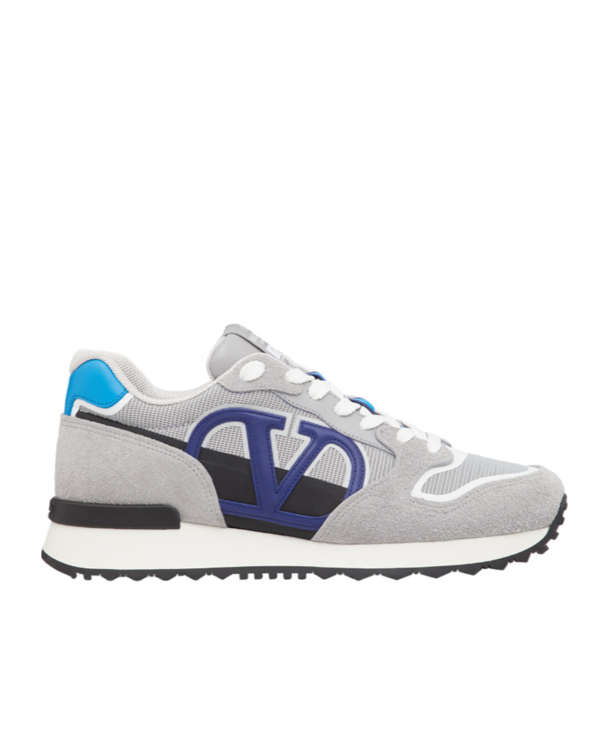 Valentino Garavani Vlogo Netrunner Sneakers In Gray