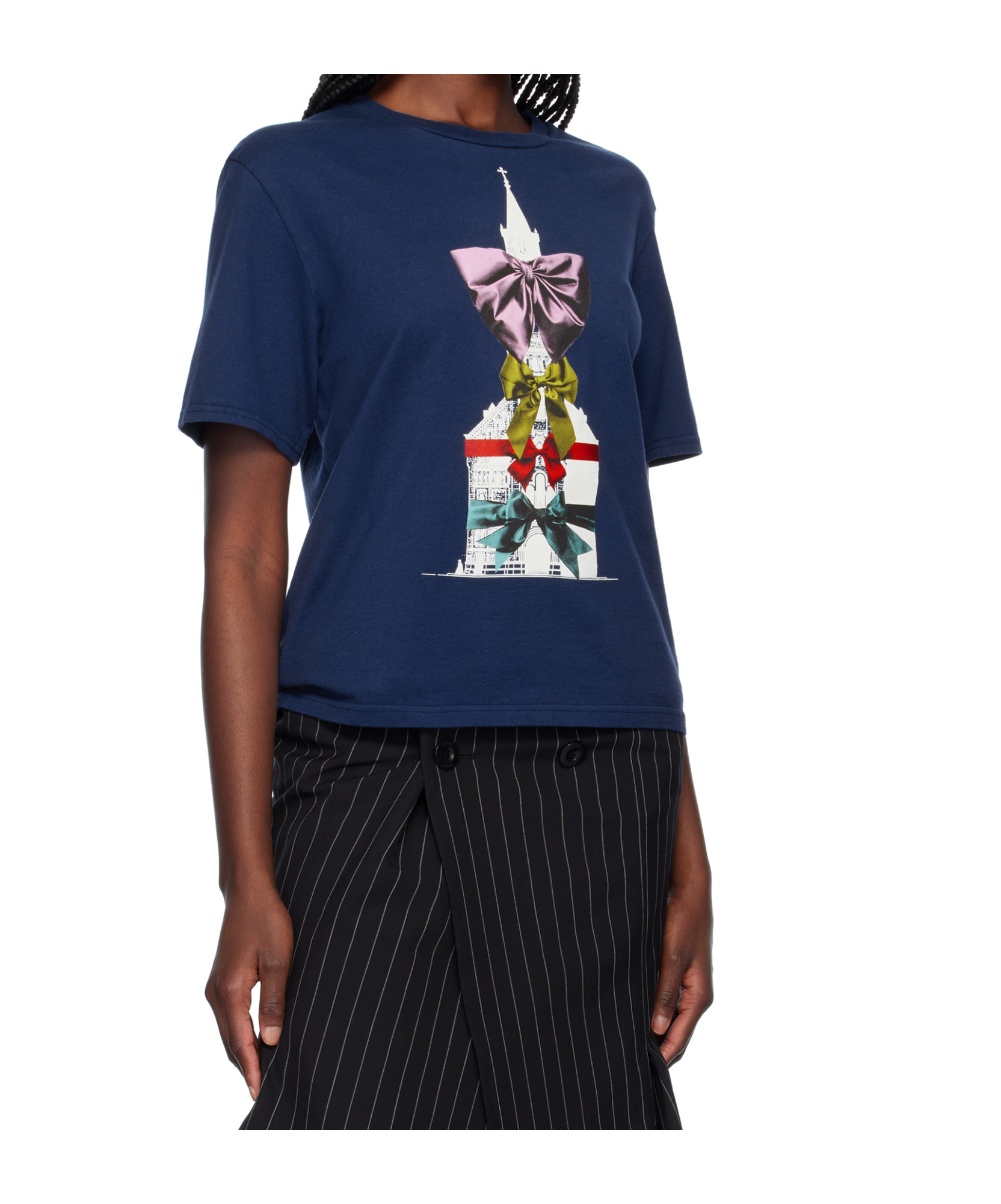 Undercover Navy Uc1e1891-3 T-shirt In Navy Blue