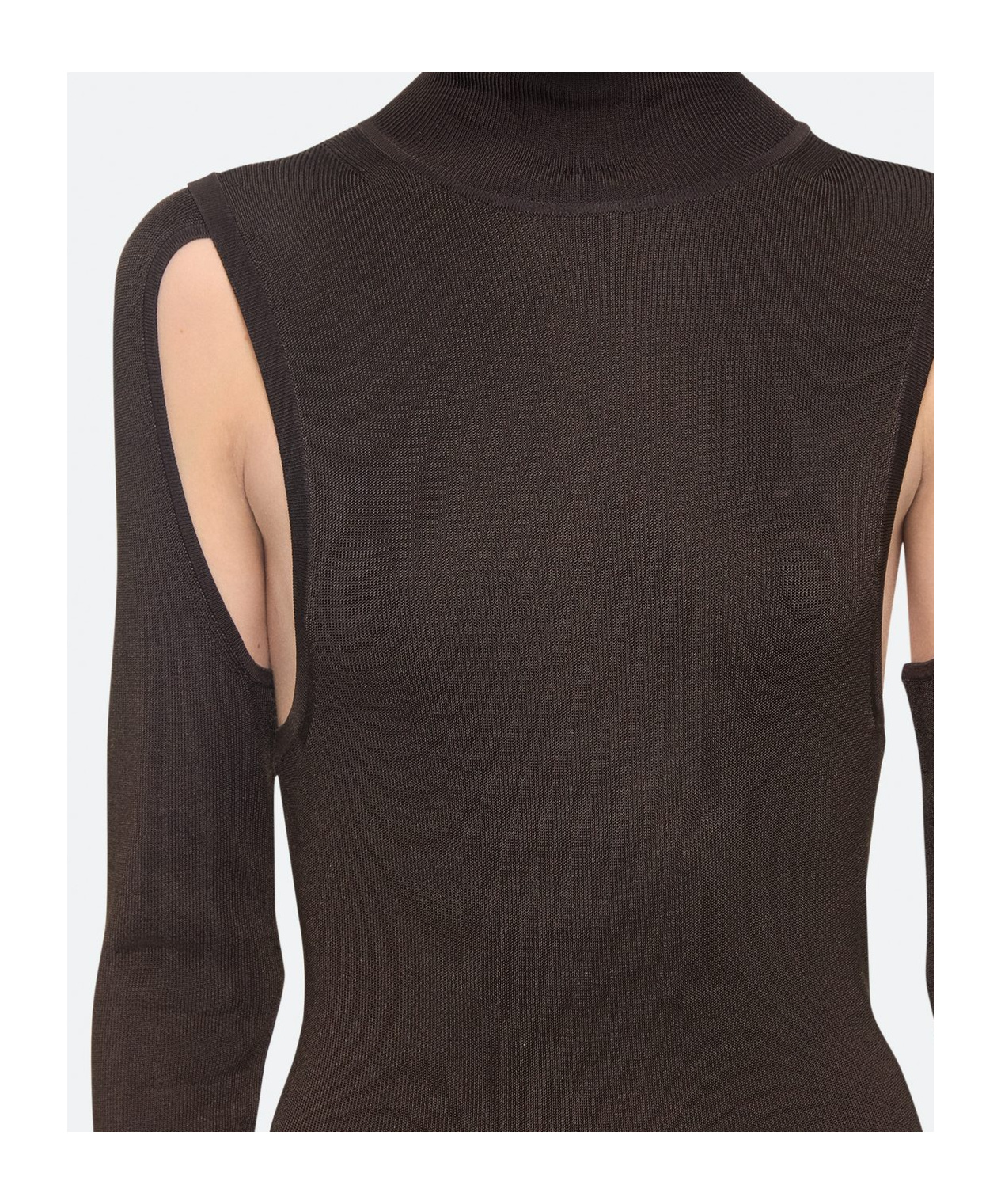 Helmut Lang Nike Zipped Cropped Hoodie In Brown