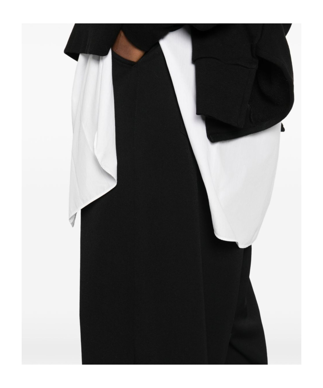 Yohji Yamamoto Casual Pants With Belt Loops In Black