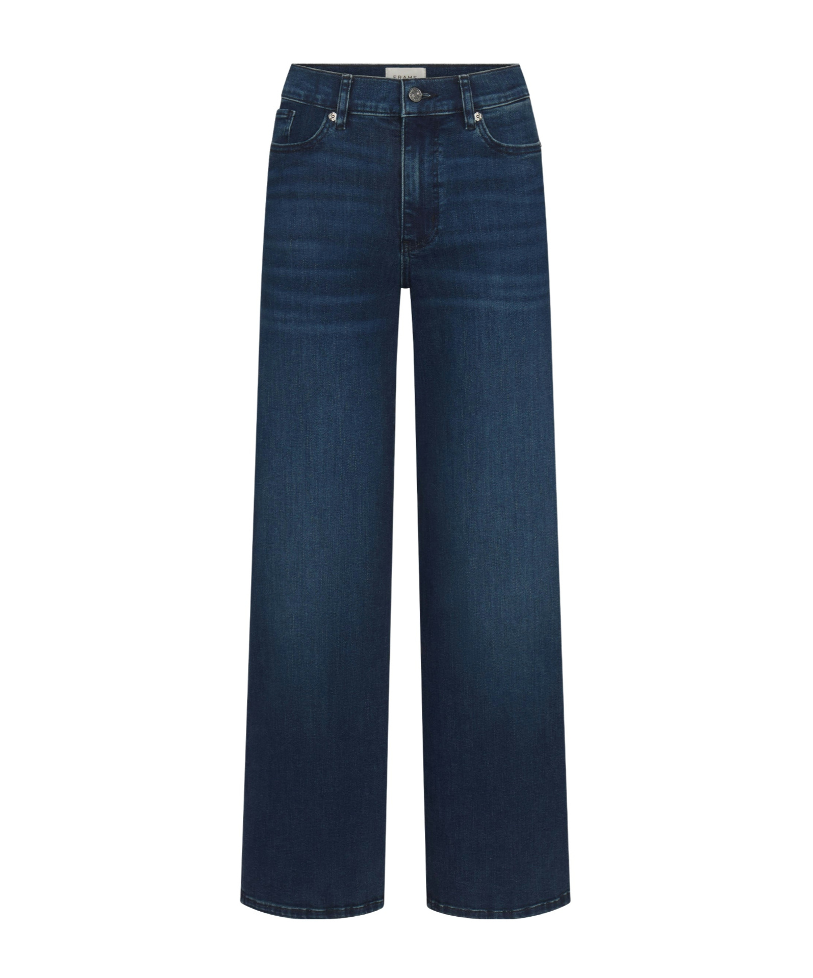 Frame High-waisted Wide-leg Jeans In Blue