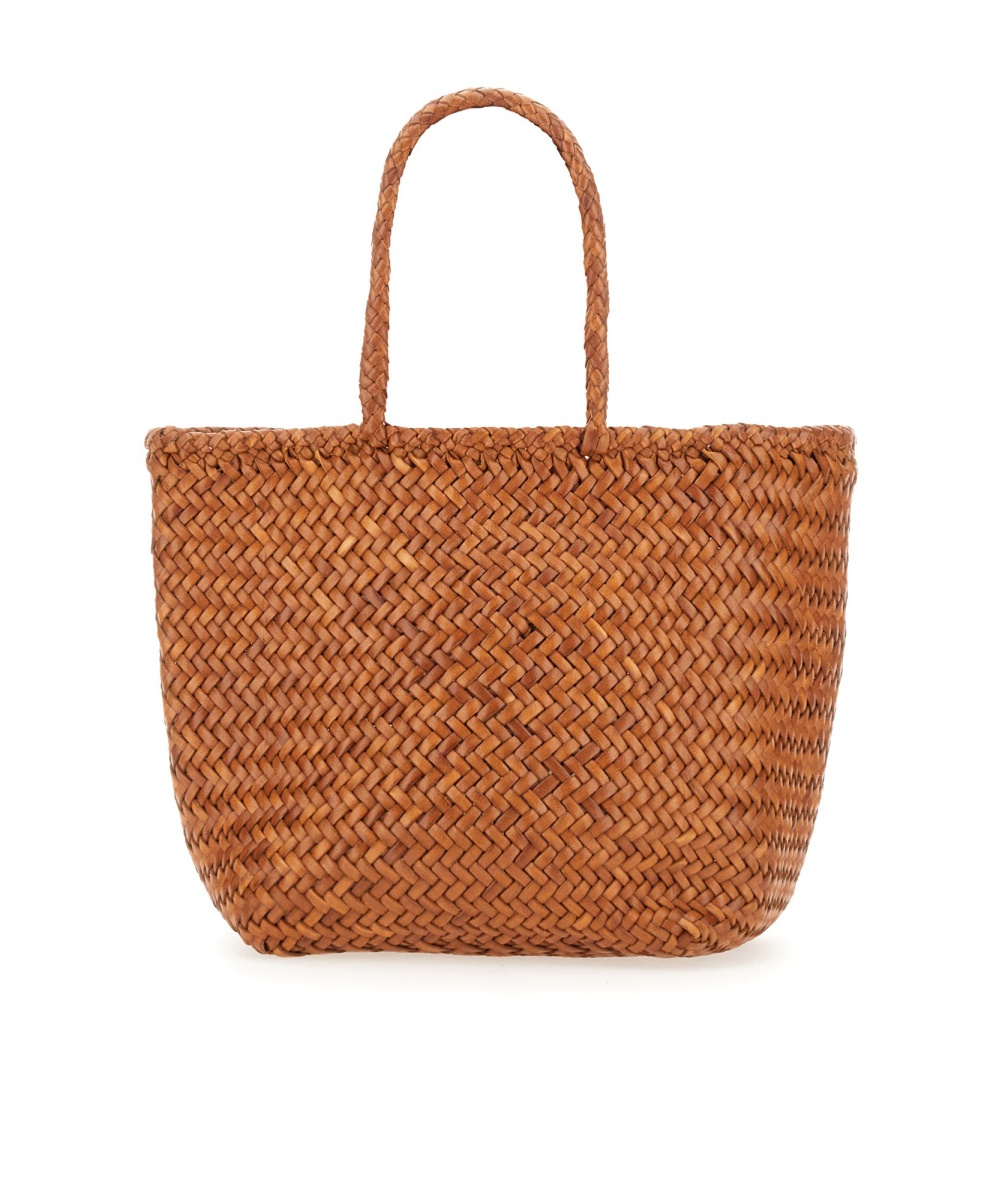 Dragon Diffusion Small Grace Basket Bag In Brown