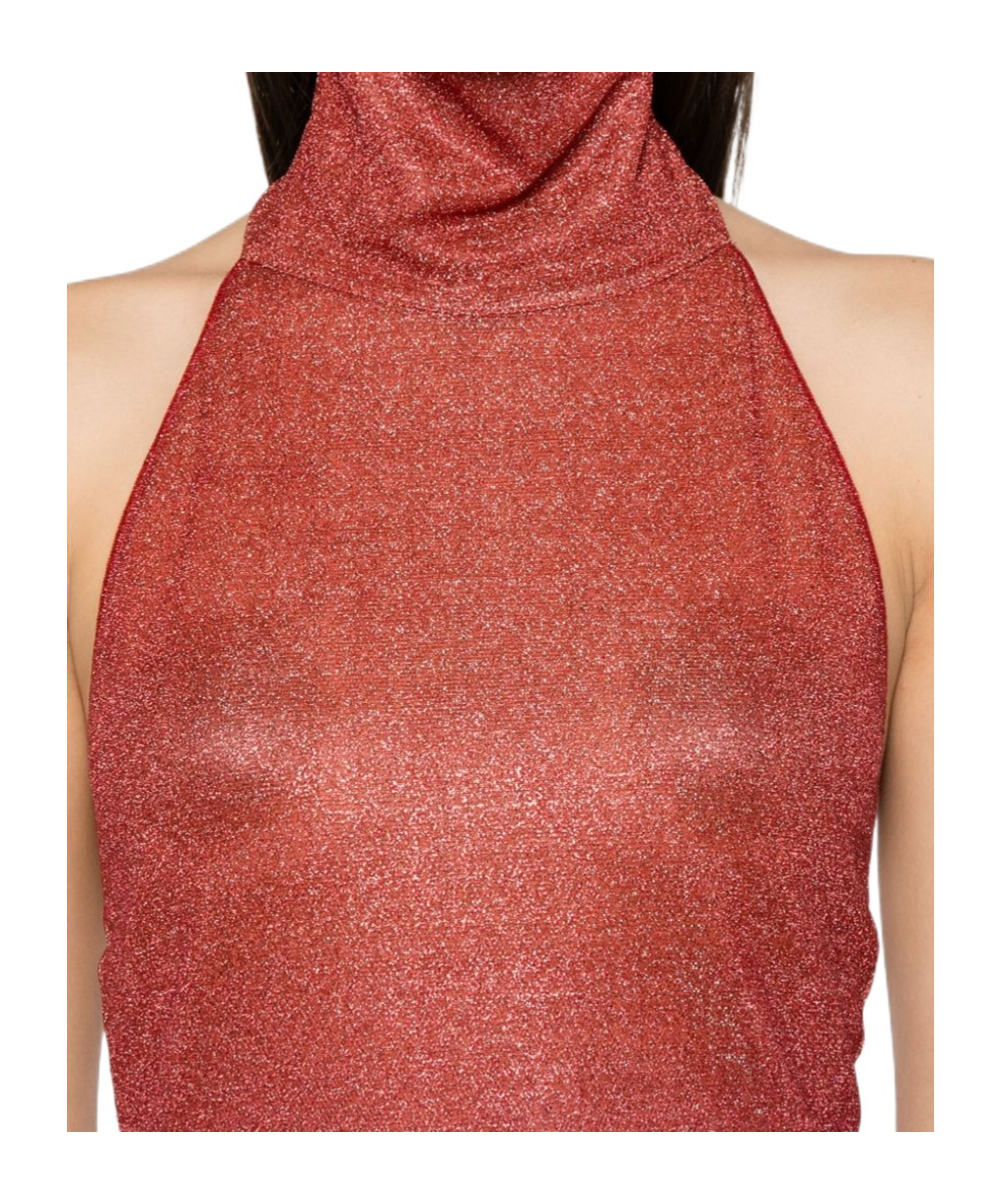 OSEREE OSÉREE LUREX HALTERNECK MIDI DRESS