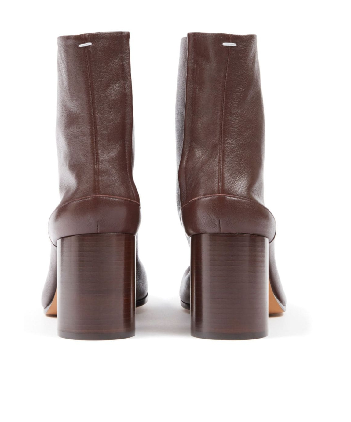 Maison Margiela 80mm Tabi Ankle Boots In Brown