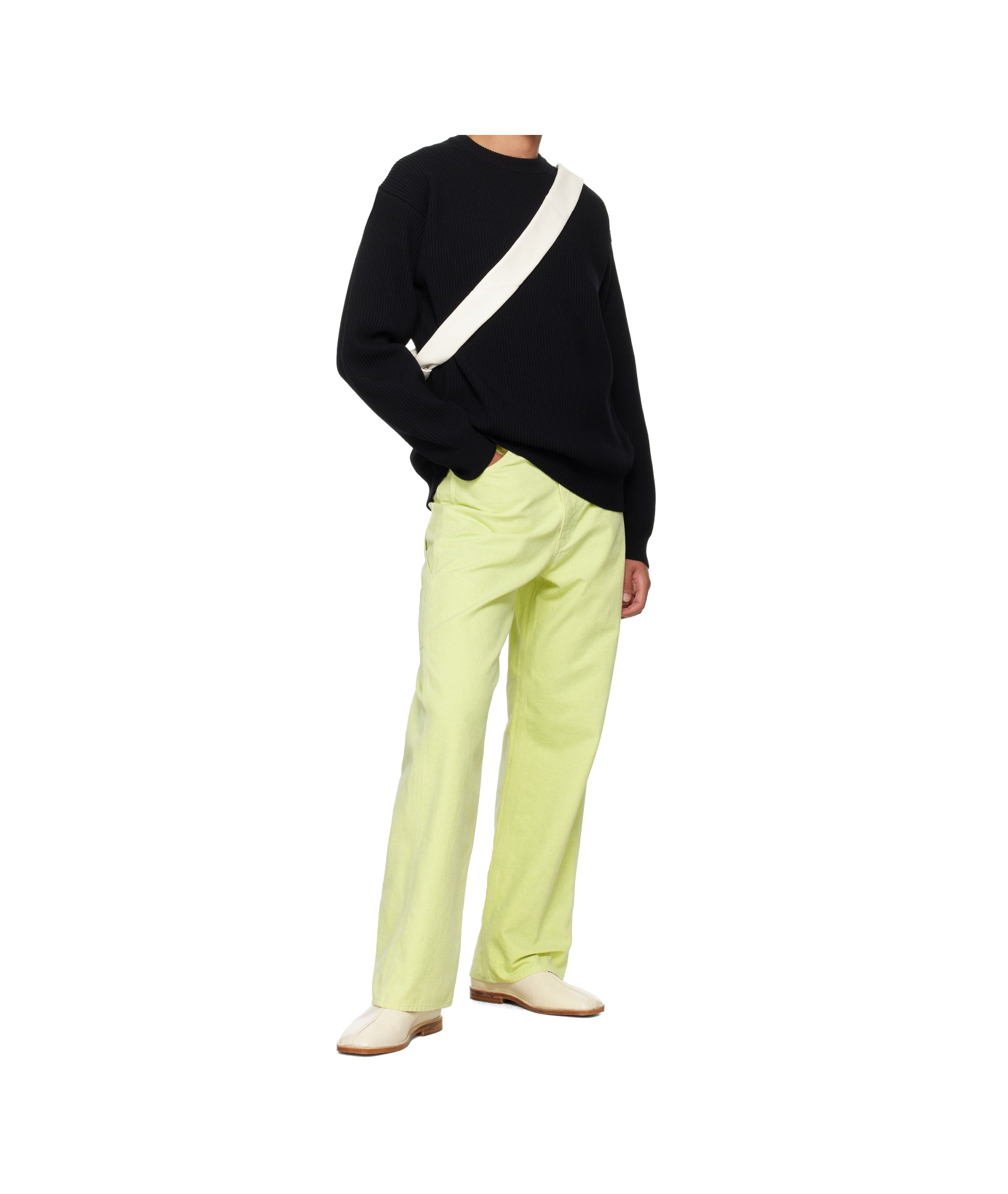 Auralee Black Super Fine Wool Sweater In Black