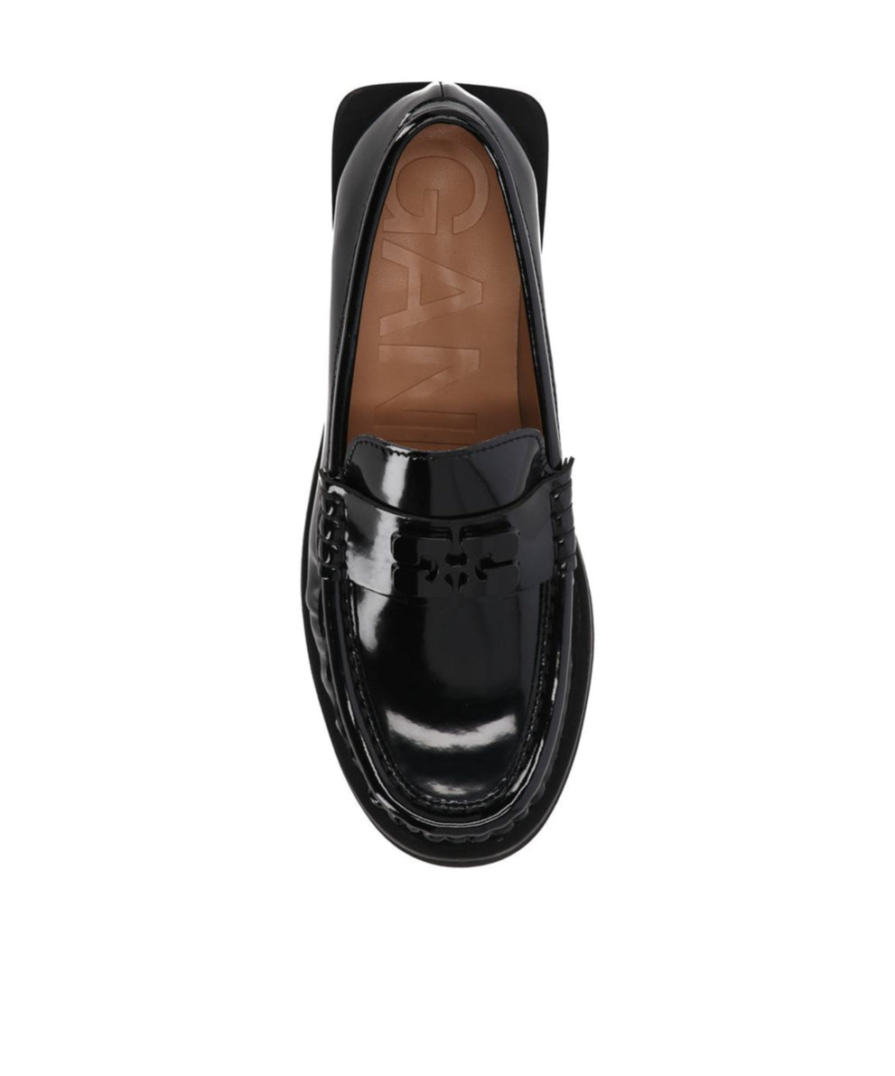Ganni Women Butterfly Loafers In Black