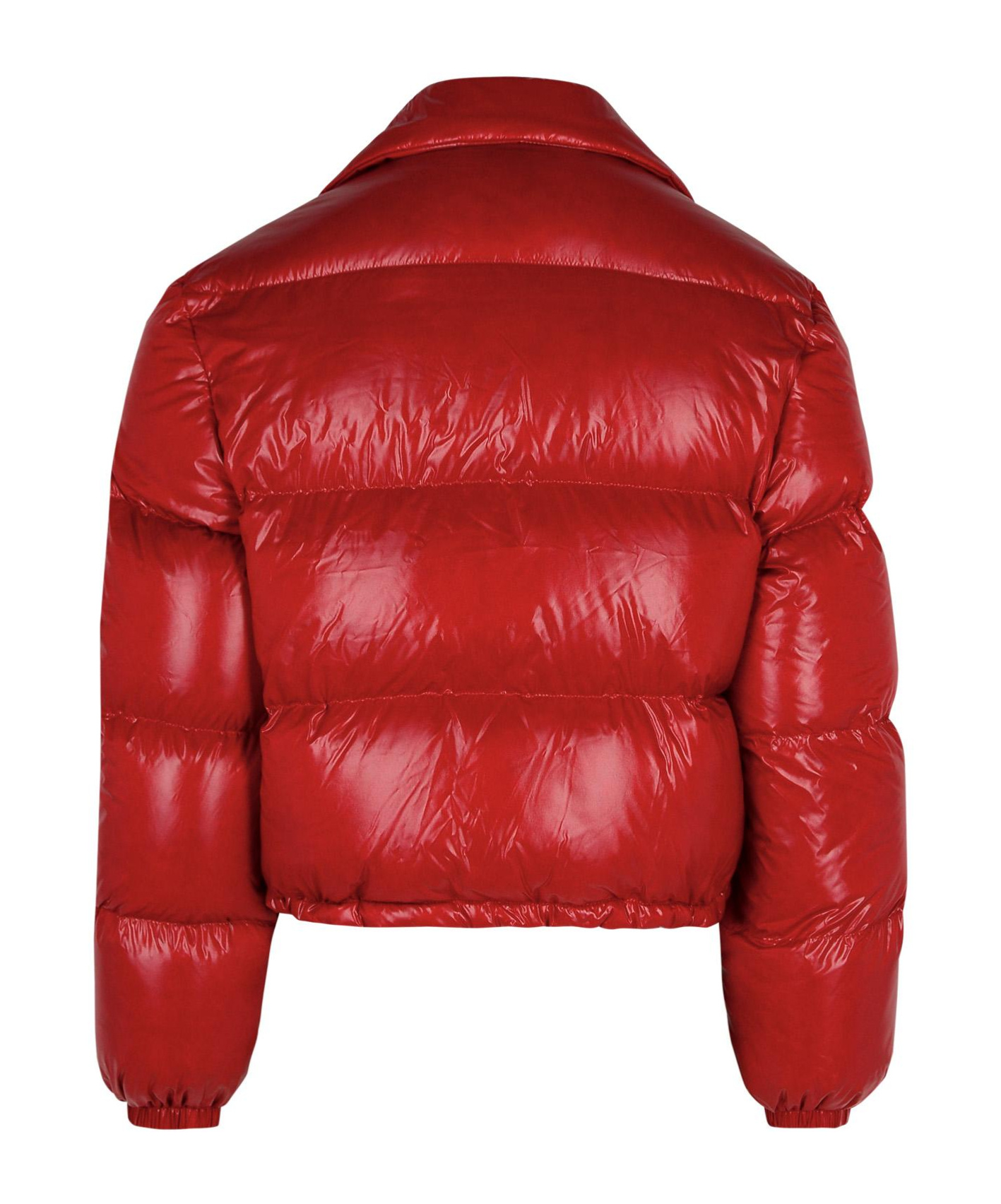 Fay 3 Hooks Cropped Down Jacket In Red