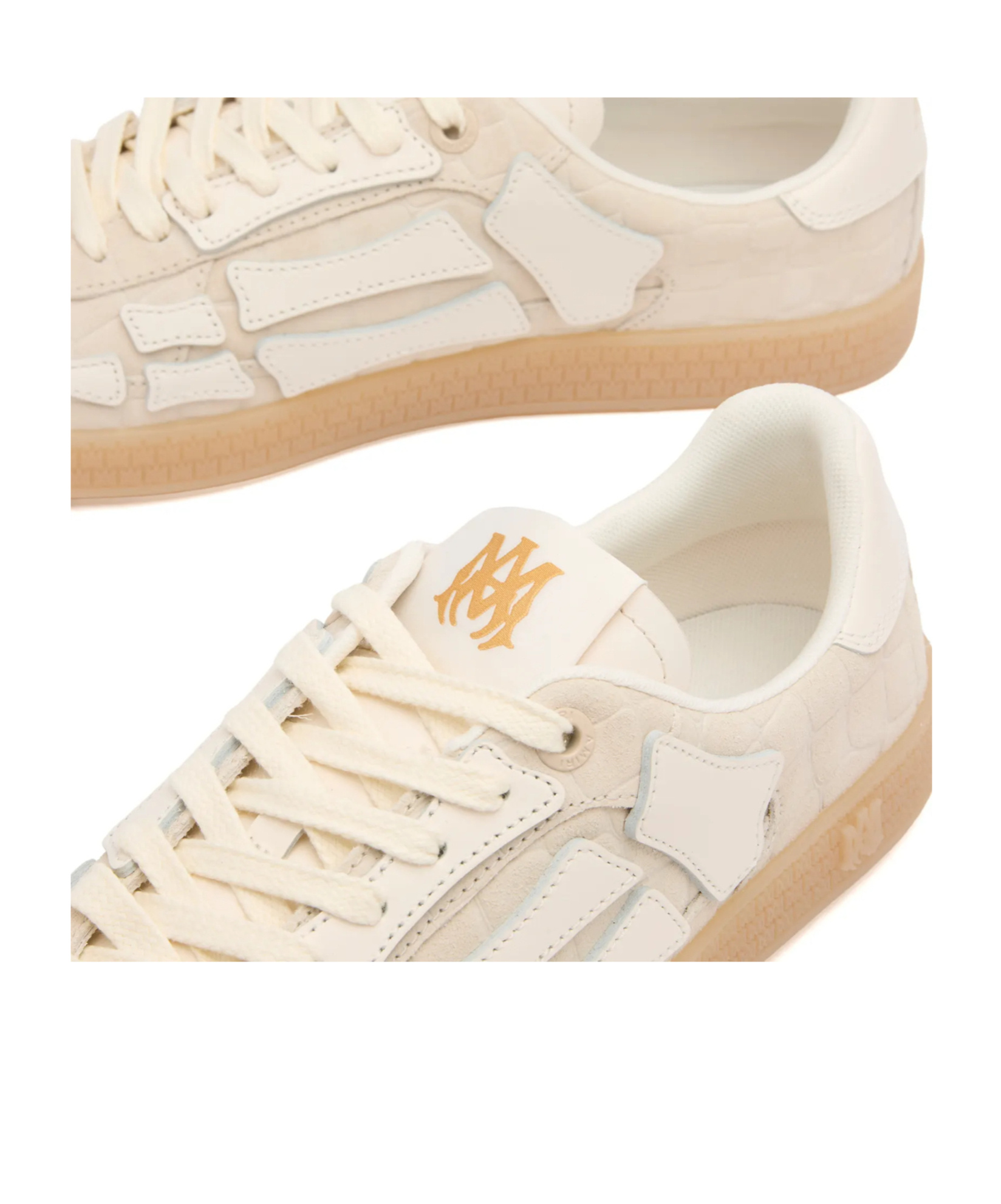 Amiri Men Beige Pacific Bones Sneakers In Multi