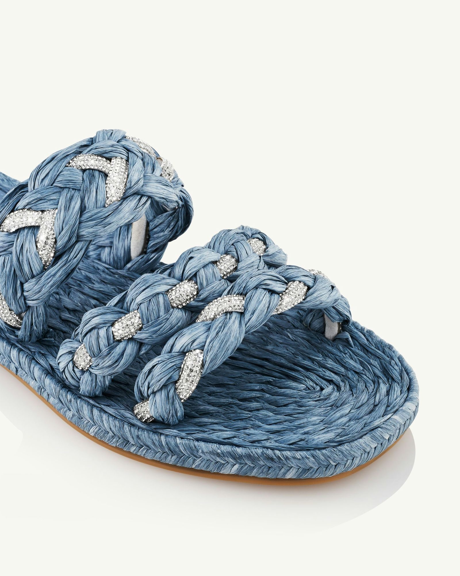 Aquazzura Costiera Flat Espadrille In Blue