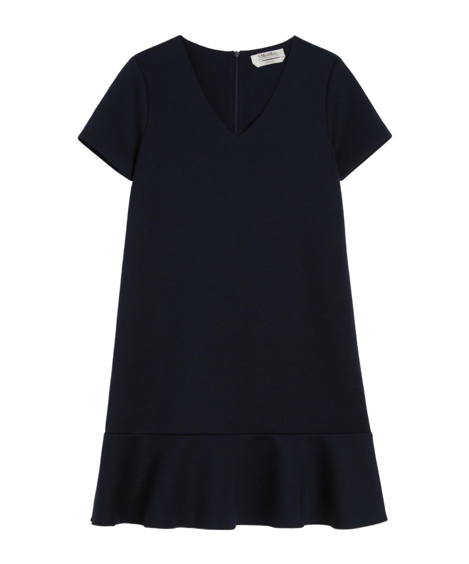Max Mara Veloce Navy Jersey Dress In Black