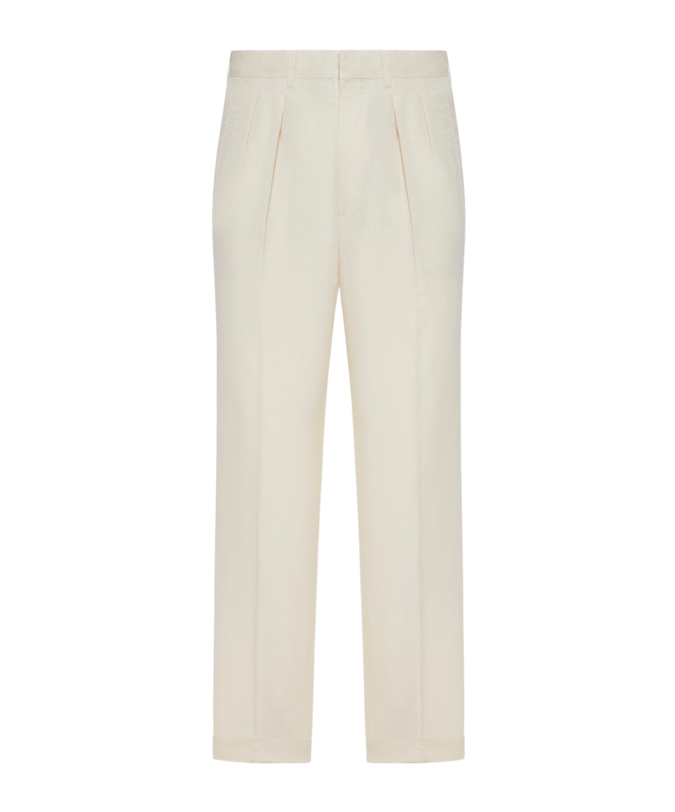 Tom Ford Belt Loops Slacks In White