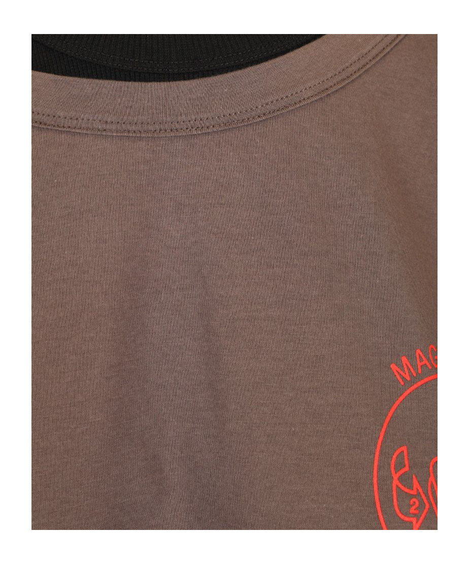 Magliano Oversized T-shirt Trauma In Black/brown
