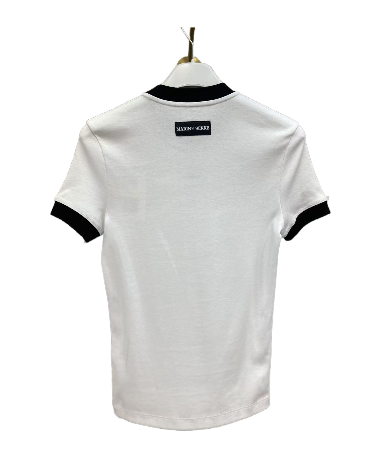 Marine Serre Crescent Pattern Short-sleeved T-shirt In White