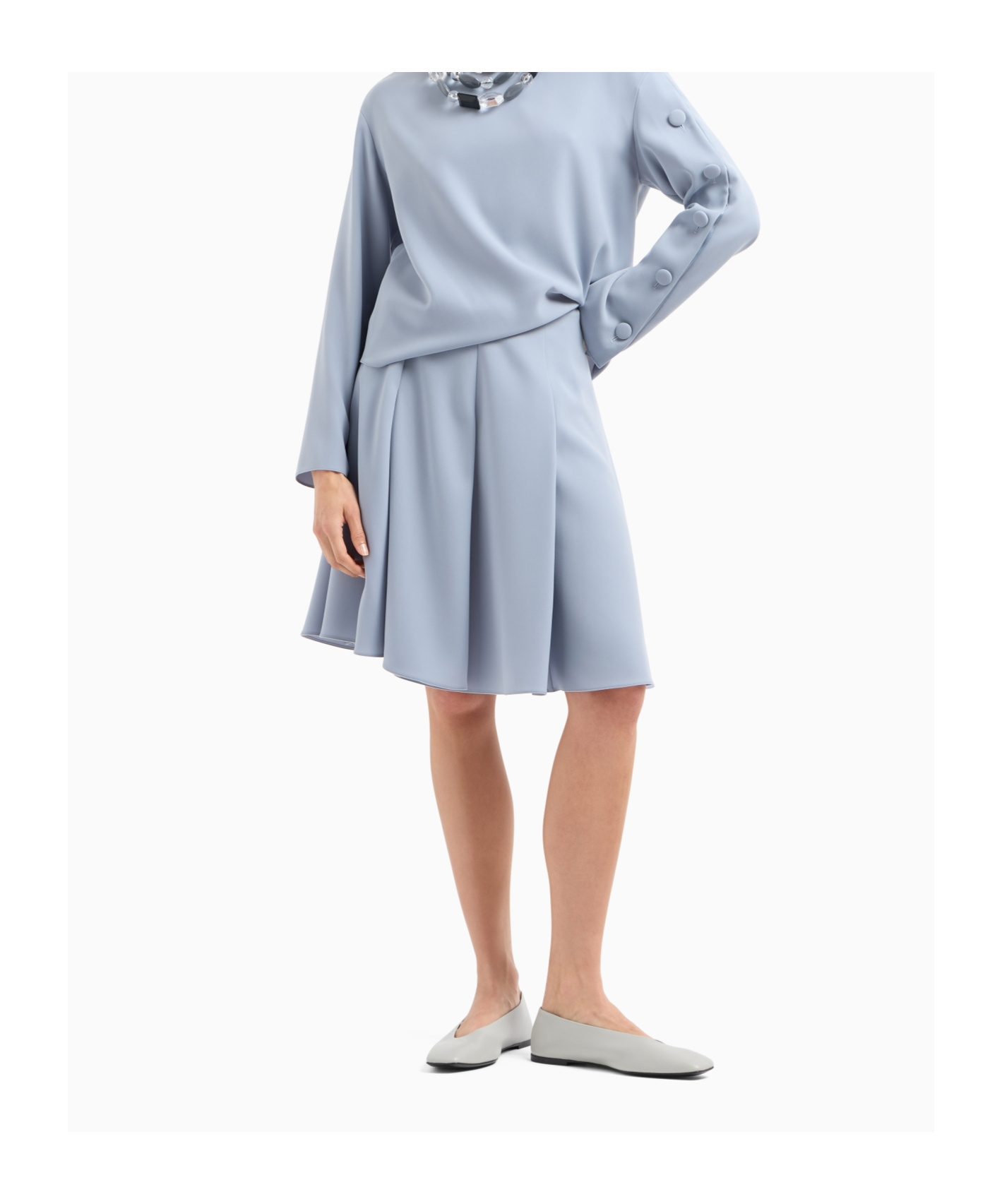 EMPORIO ARMANI GRAY SKIRT