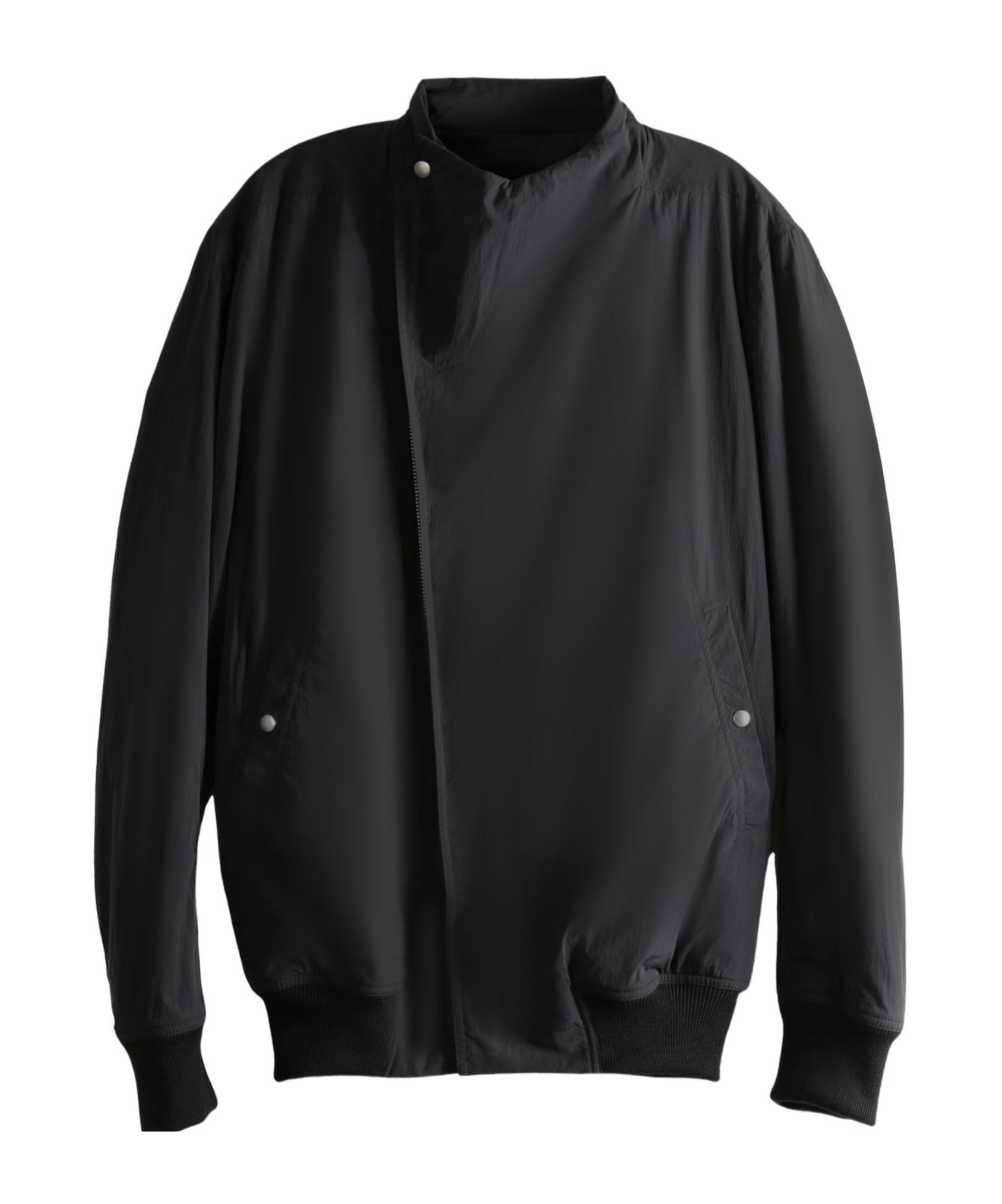 Rick Owens Long-sleeved Casual Jacket In Black