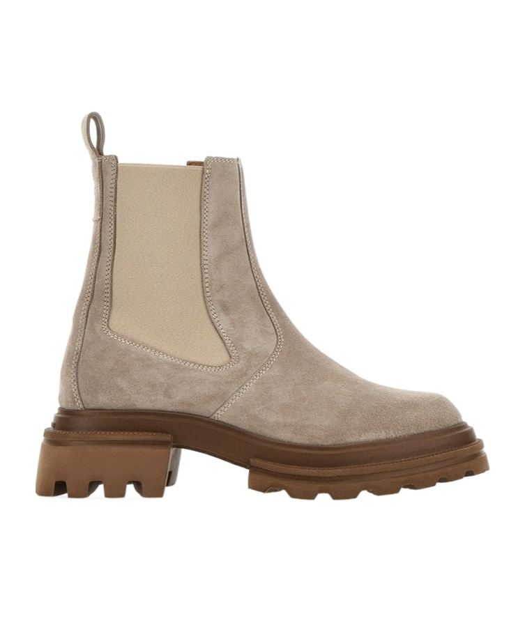 Hogan 10-storey Chelsea Boots In Nude
