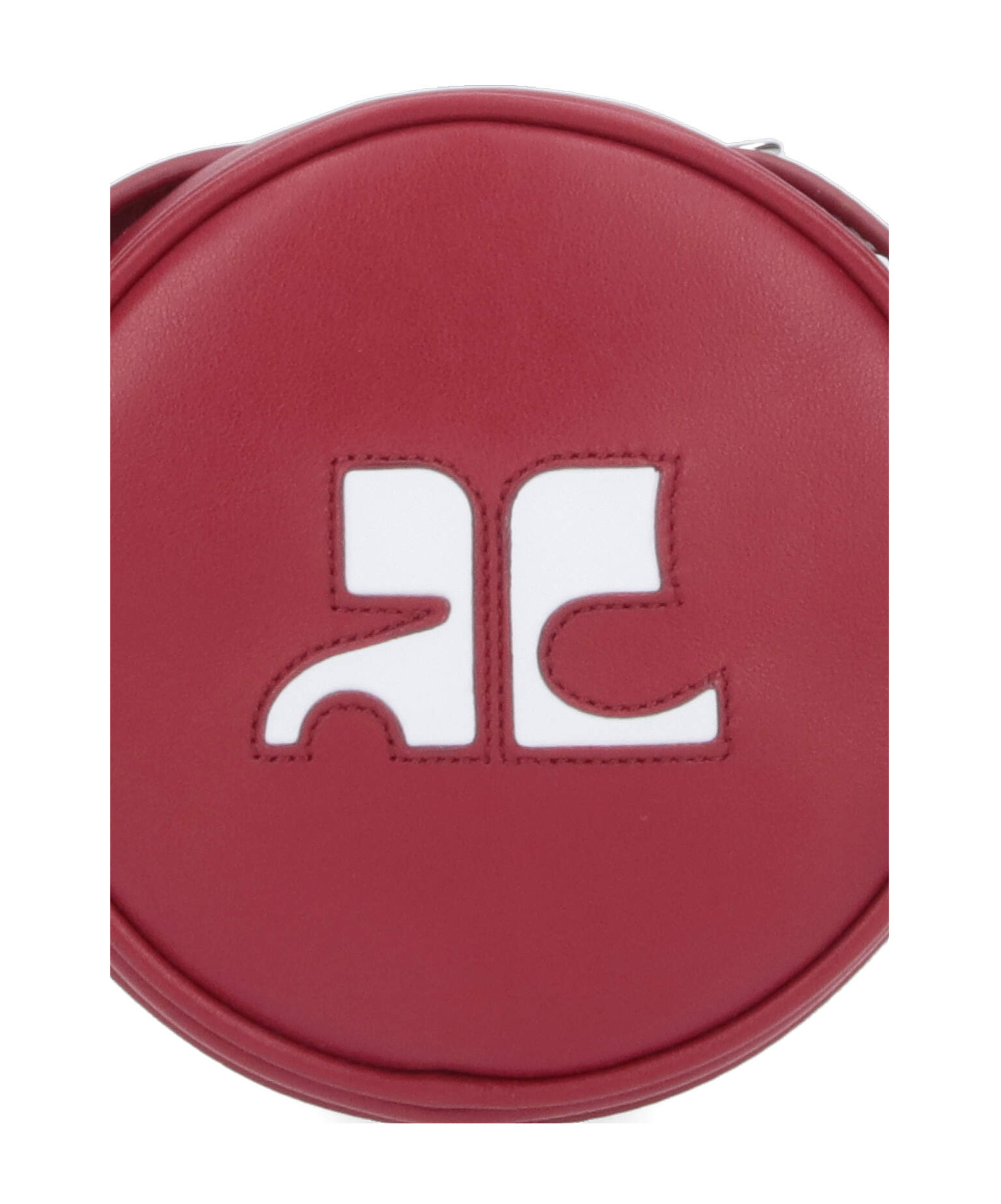 Courrèges Reedition Circle Crossbody Bag In Red