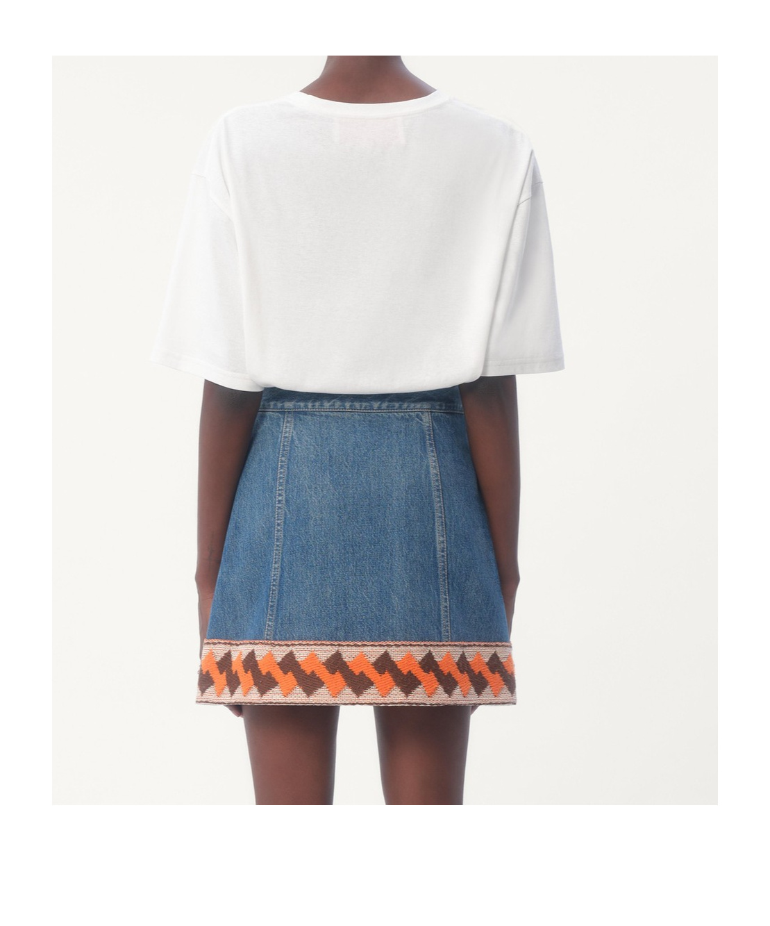 Shop Valentino Jersey Cotton T-shirt With Chez Print In White