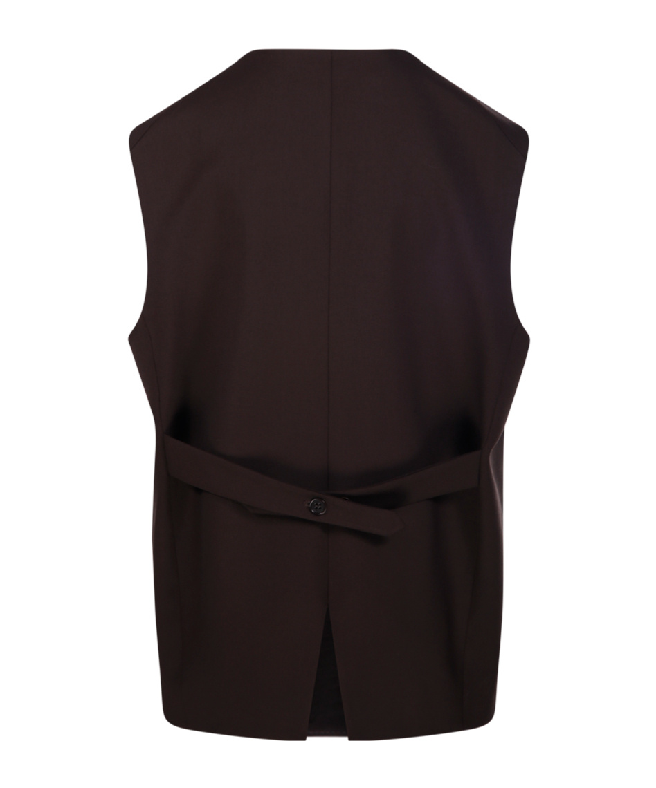 P.a.r.o.s.h Button Vest In Animal Print