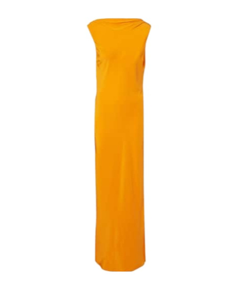 Sir Isla Silk Crepe Gown In Yellow