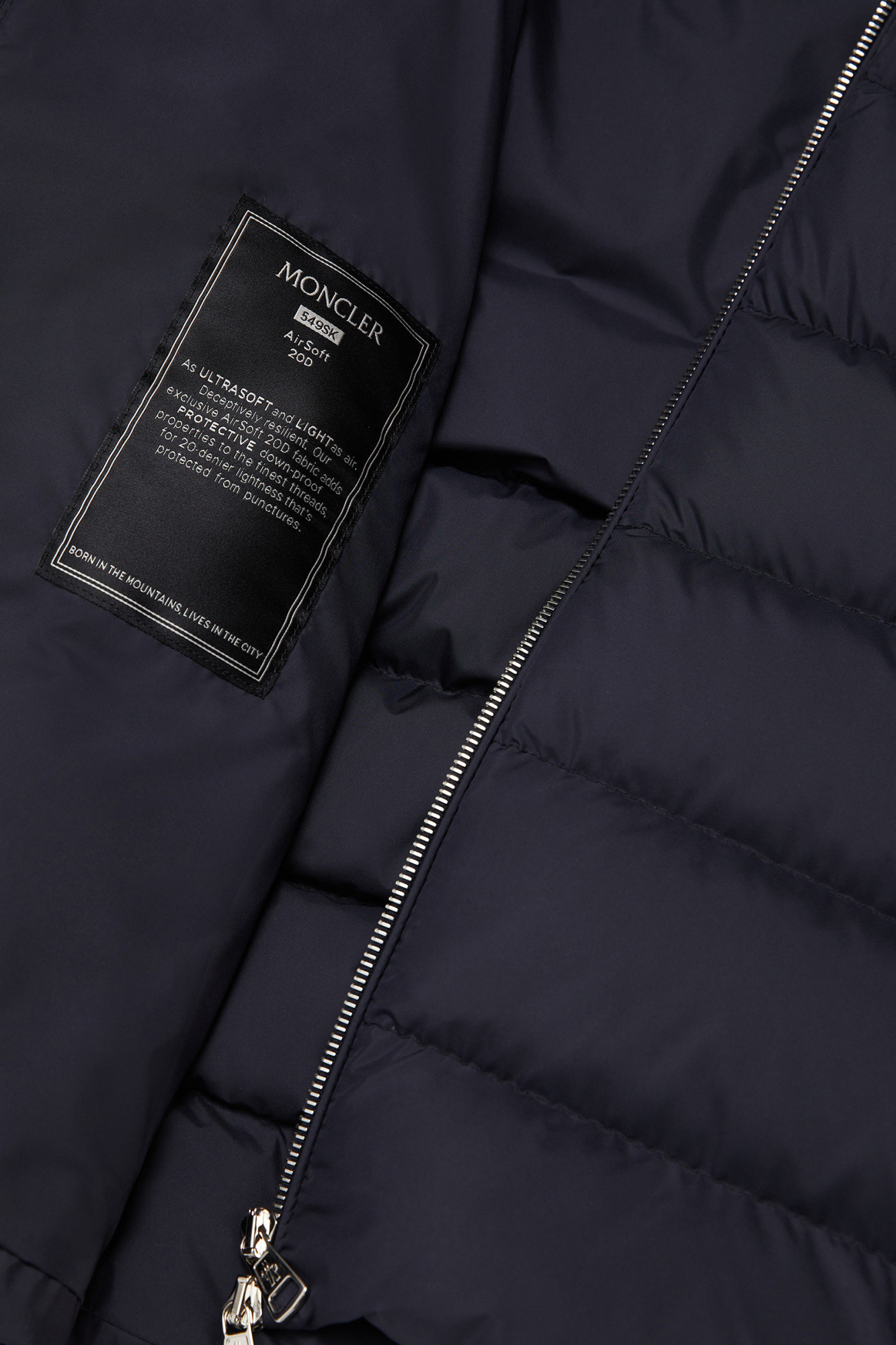 Moncler Montbrocq Hooded Short Down Jacket In Blue