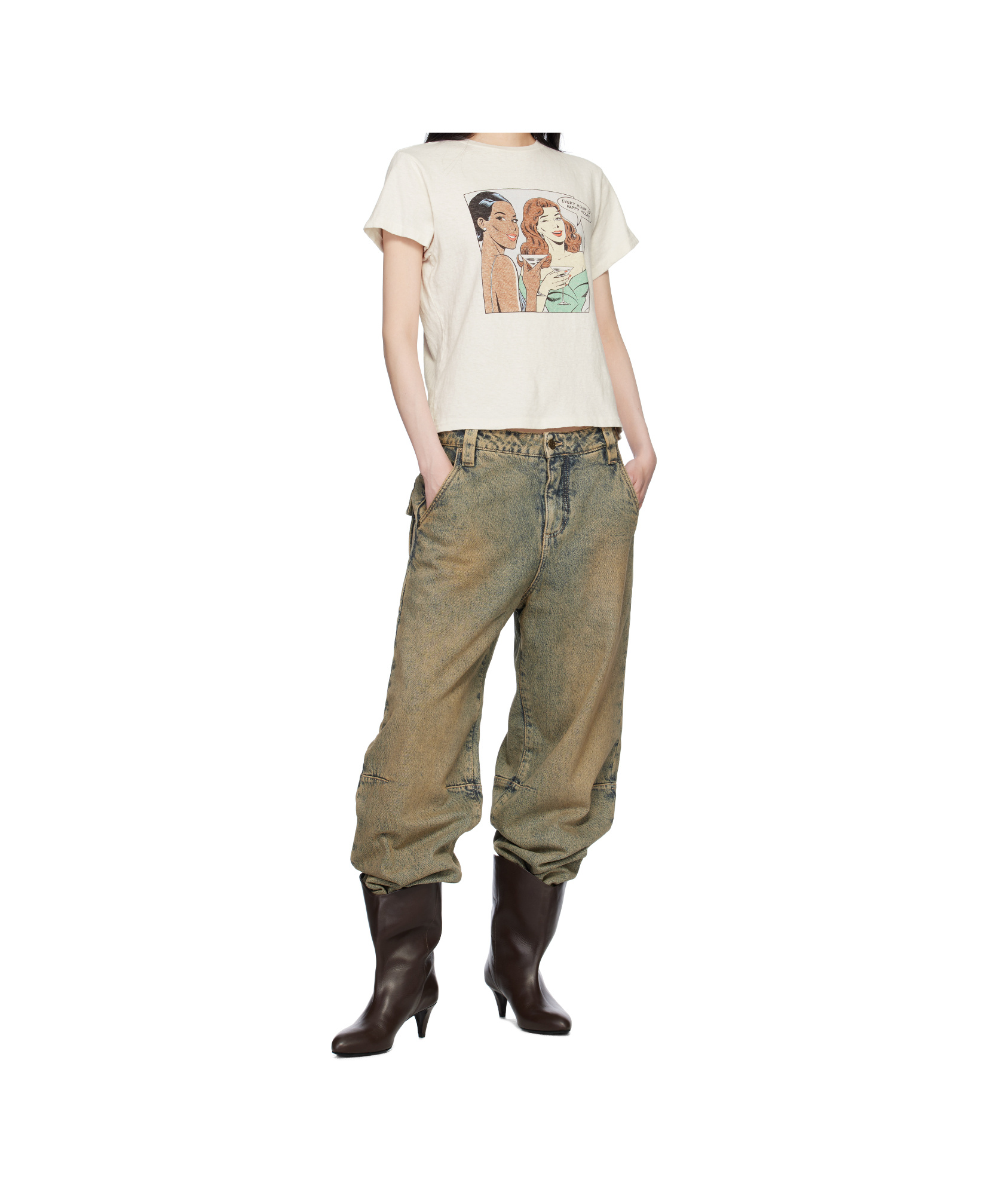 Re/done Short Sleeve T-shirt In White