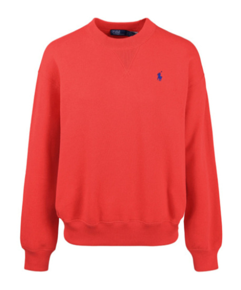 Polo Ralph Lauren Knitted Long-sleeved Crew Neck Sweatshirt In Red