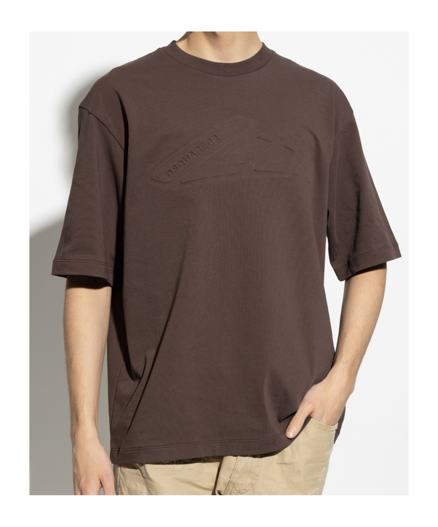 Dsquared2 Dsquared Men "icon New Generation" T-shirt In Brown