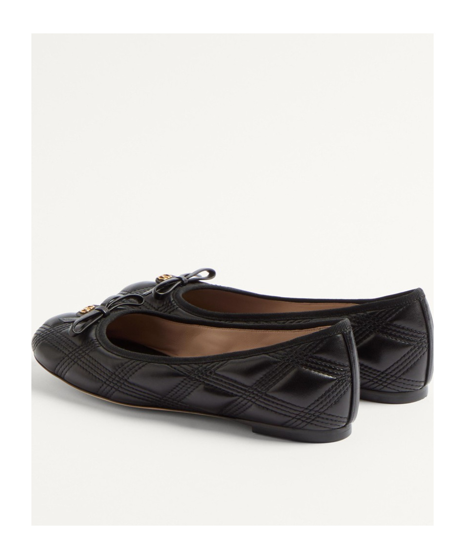 Valentino Garavani Quiltie Ballerina 67 In Quilted Nappa Leather Woman Black 37 In Black