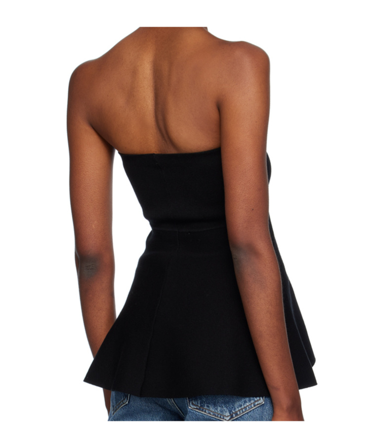 THE FRANKIE SHOP KNITTED BUSTIER TOP