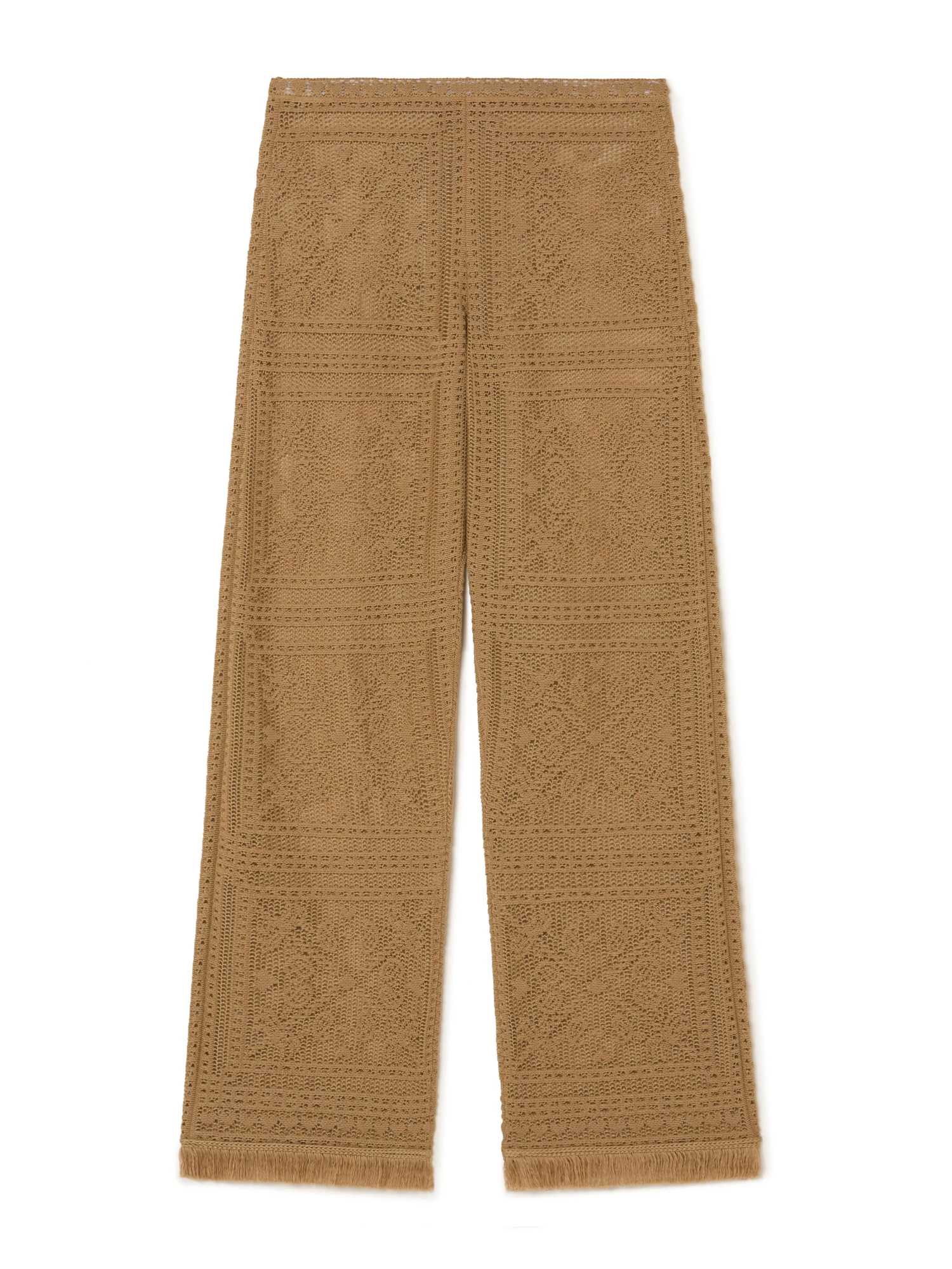 Alanui Kiss By The Book Trousers In Brown