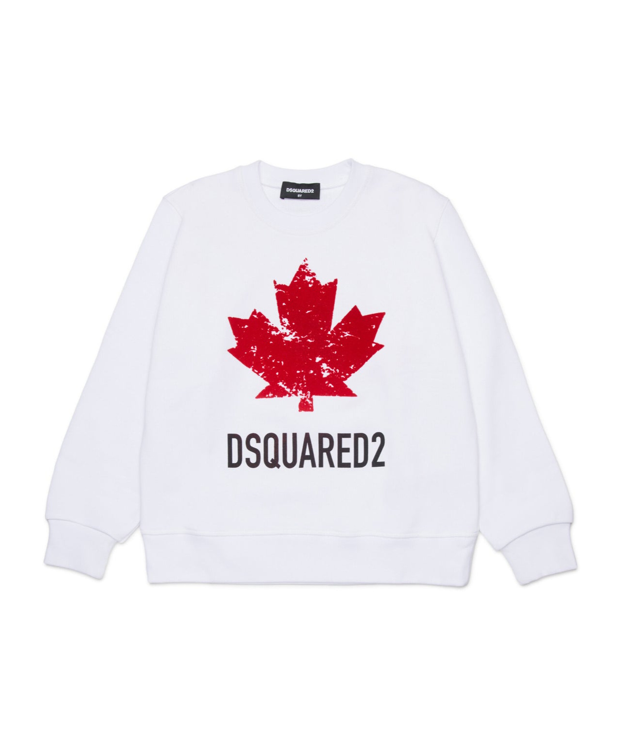 Dsquared2 Cotton Sweatshirt In White