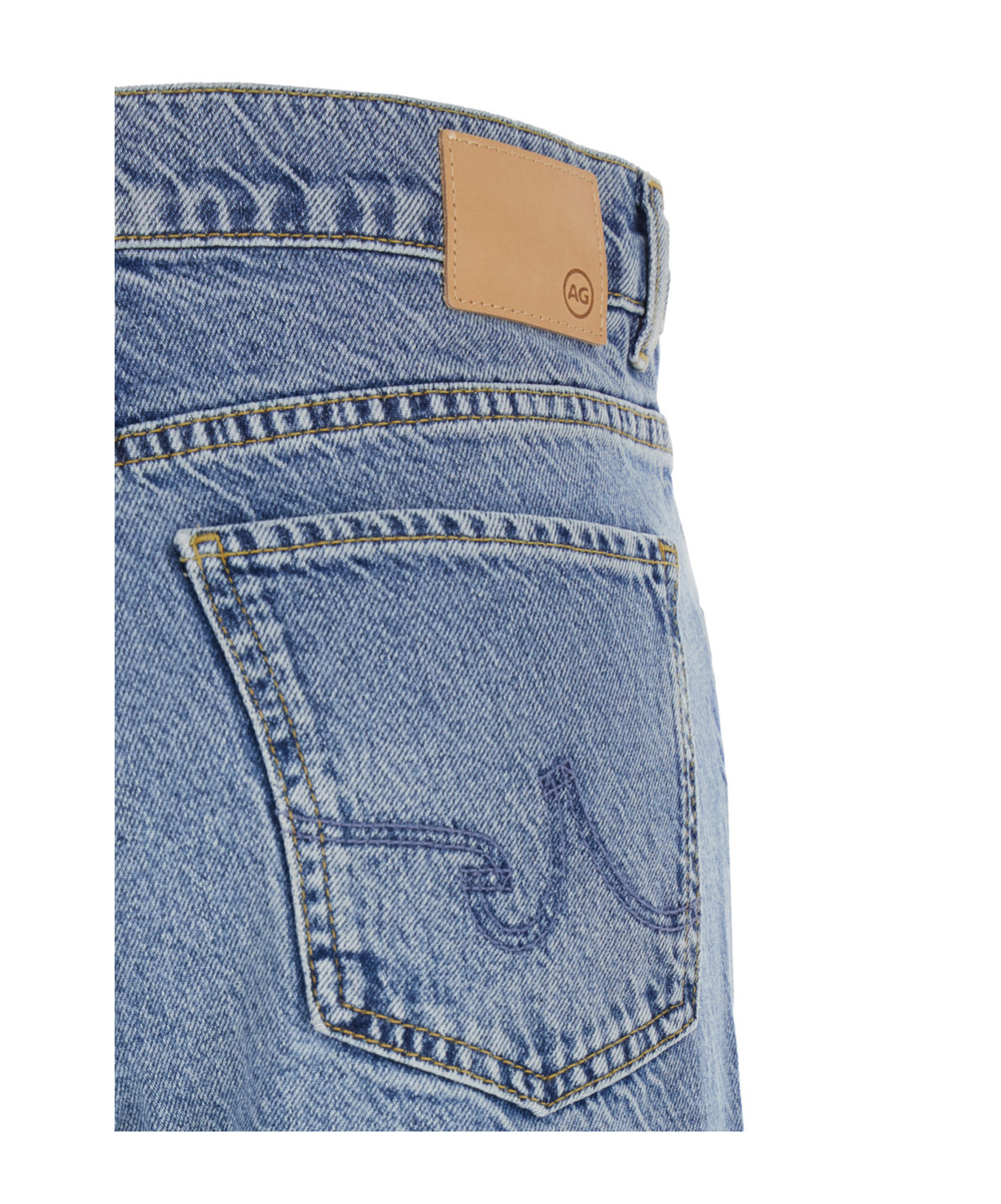 Ag Belt-loop Jeans In Blue