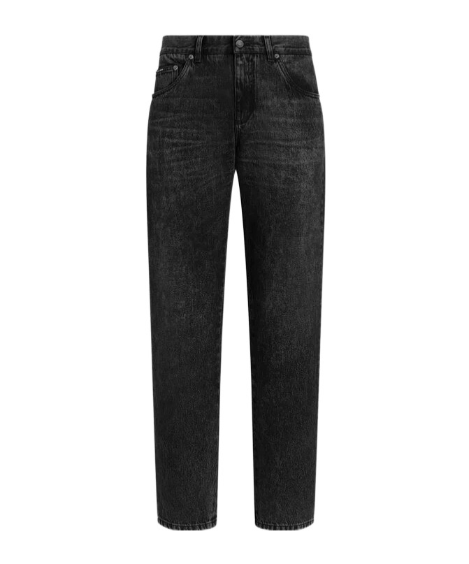 Dolce & Gabbana Trousers With Belt Loops And Contrast Stitching In Multi