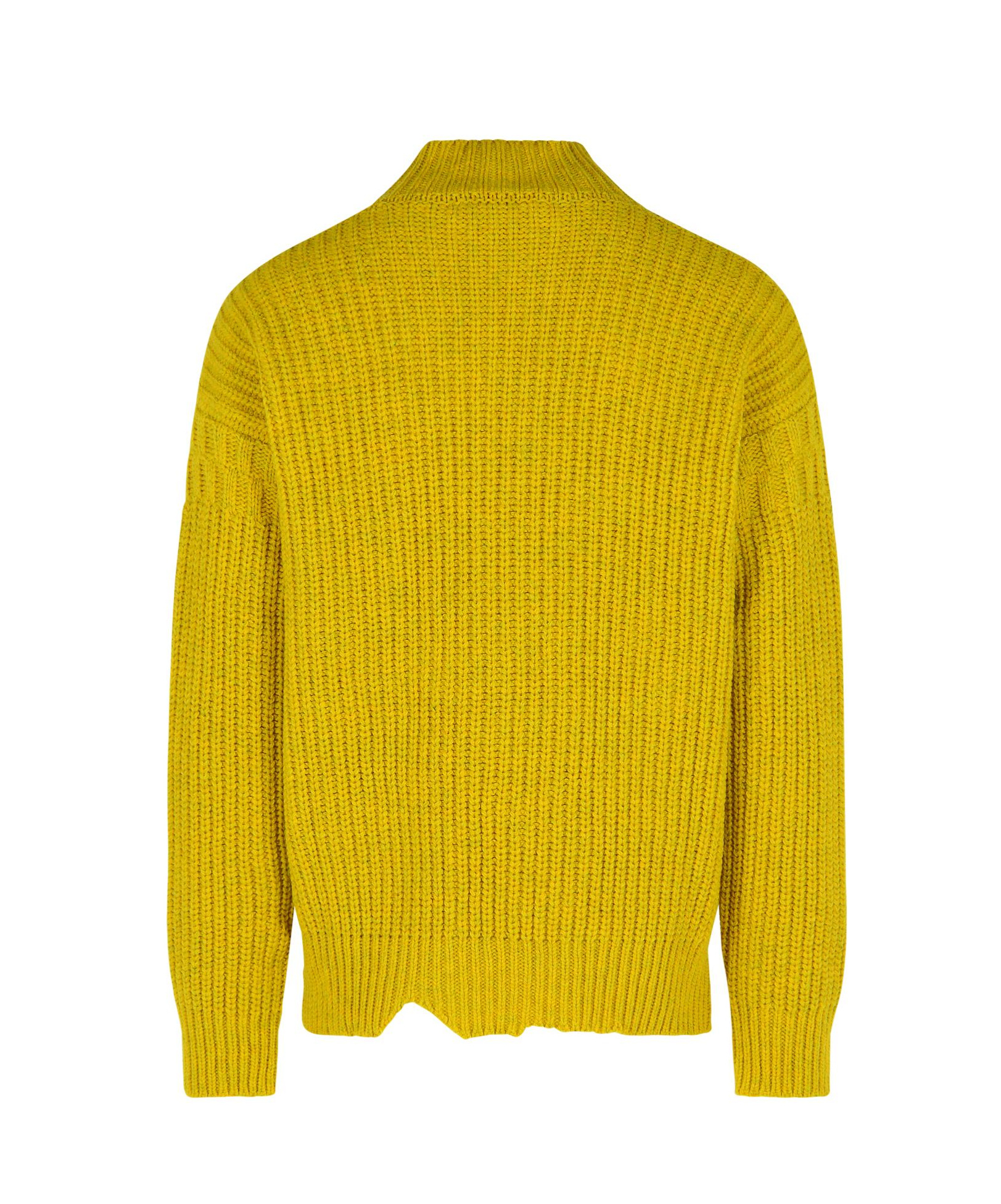 Marni Mustard Virgin Wool Turtleneck Sweater In Yellow